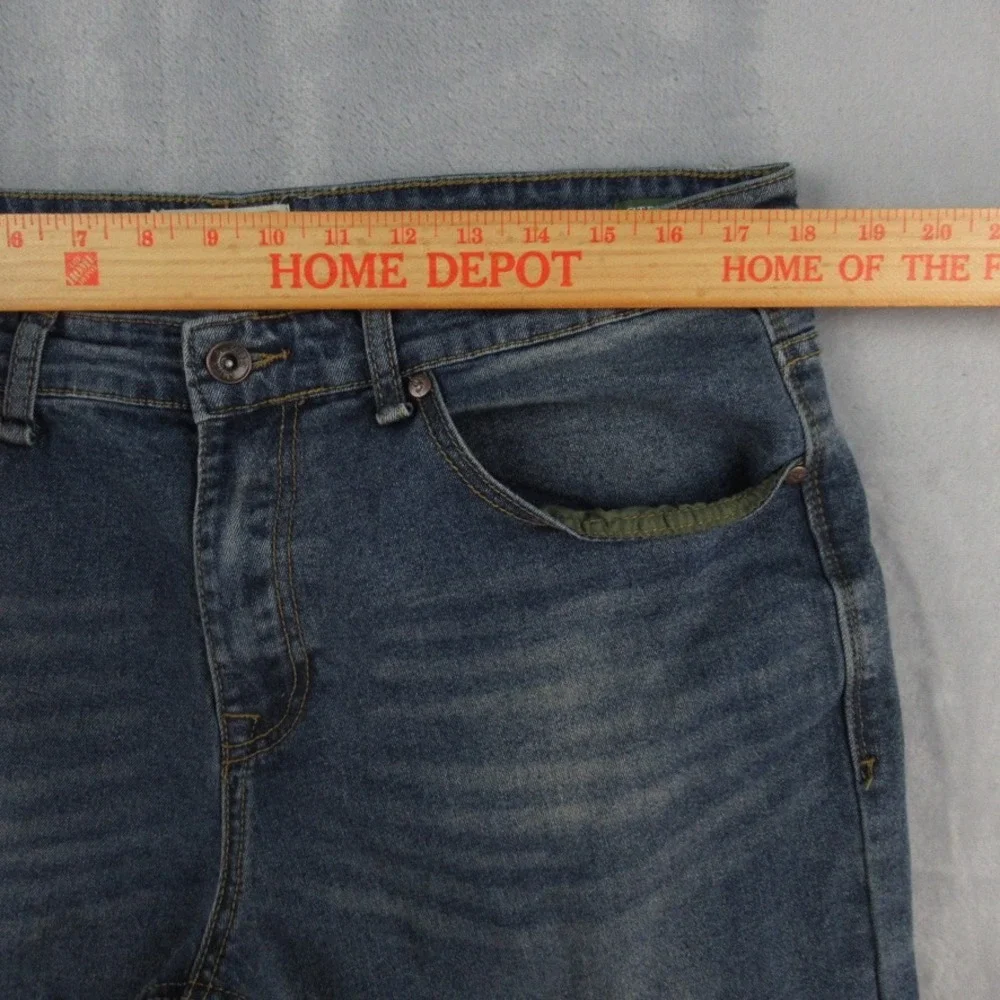 Smith & Mills Mens Stretch Denim Jeans Medium Wash Size 36 Classic Fit‎ Blue
